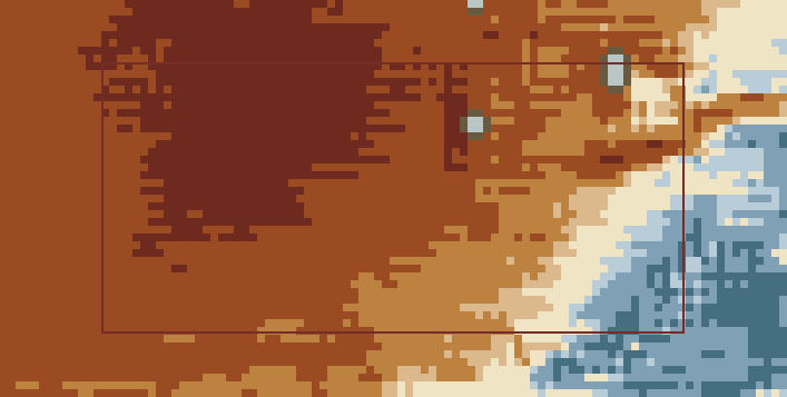 Temperature anomaly, week 1, over the Corn · U.S. Corn Belt belts