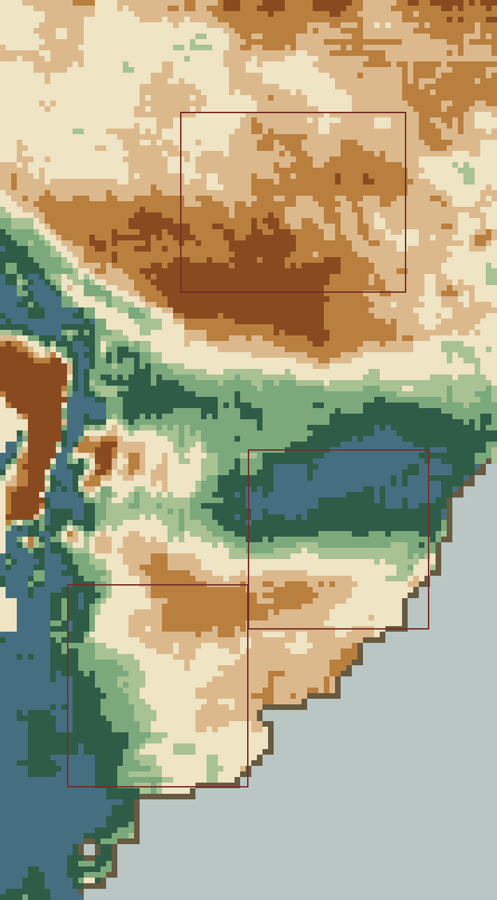 Rainfall, percent of normal, week 1, over the Soybeans · South America belts