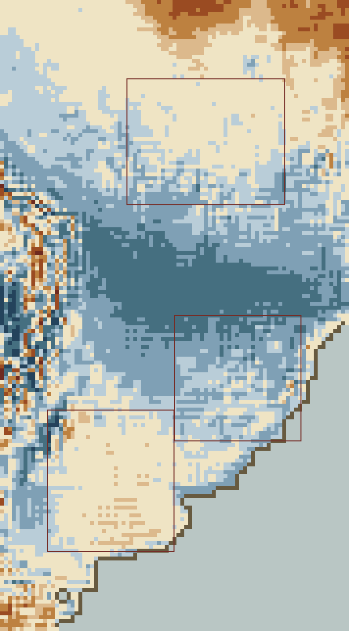 Temperature anomaly, week 2, over the Soybeans · South America belts