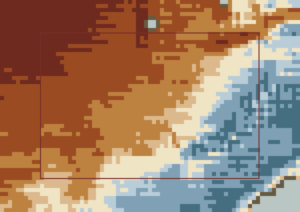Temperature anomaly, week 1, over the Winter Wheat · Chicago SRW belts