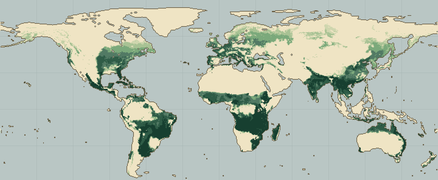 Global climatic suitability map for Beetroot