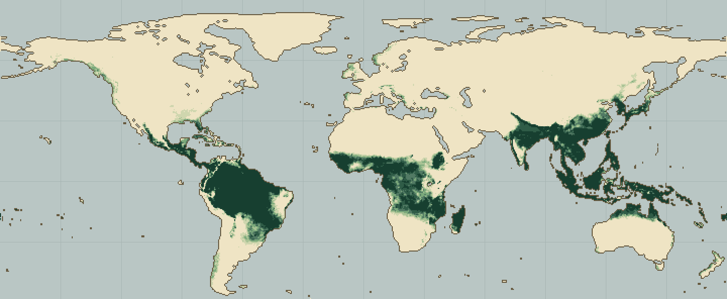 Global climatic suitability map for Buckwheat