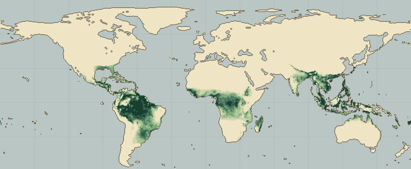 Global climatic suitability map for Lime