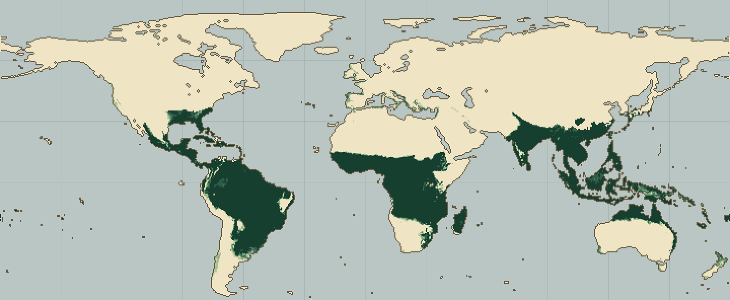 Global climatic suitability map for Pumpkin